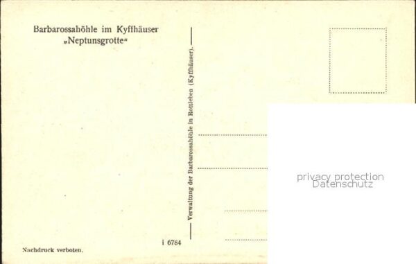 Hoehlen Caves Grottes Barbarossa Kyffhäuser Neptunsgrotte – Bild 2