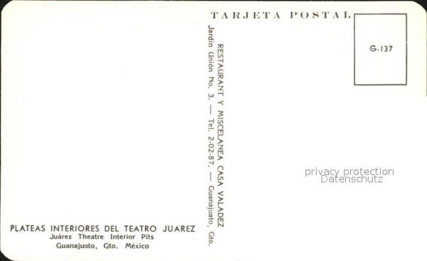 Theater Plateas Interiores de l Teatro Juarez G – Bild 2