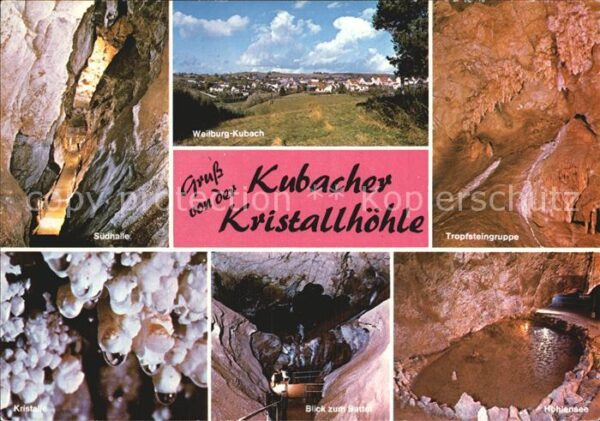 Hoehlen Caves Grottes Kubach Kristallhöhle Südhalle Höhlensee