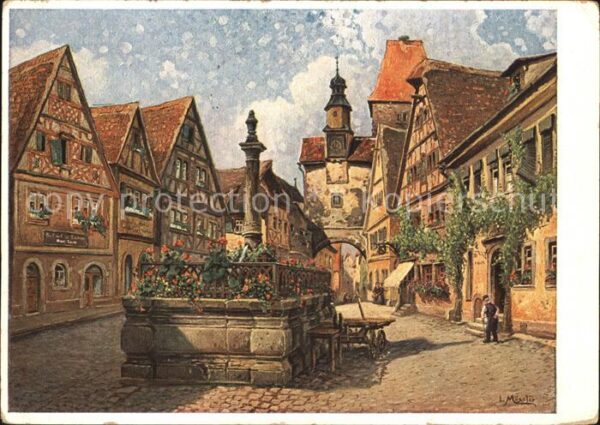 Moessler L. Rothenburg Tauber Markusturm