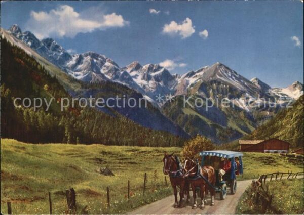 Pferdekutschen Stellwagen Birgsautal
