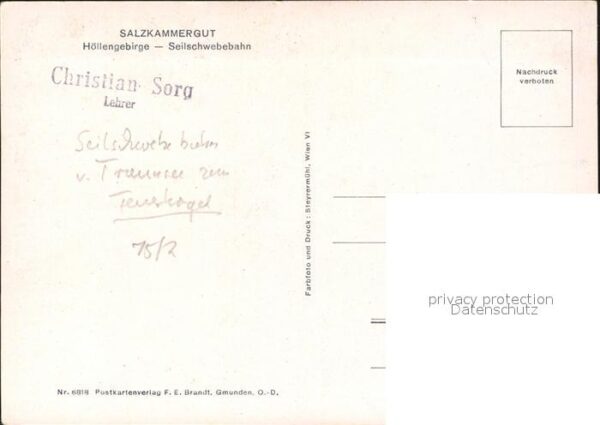 Seilbahn Höllengebirge Salzkammergut – Bild 2