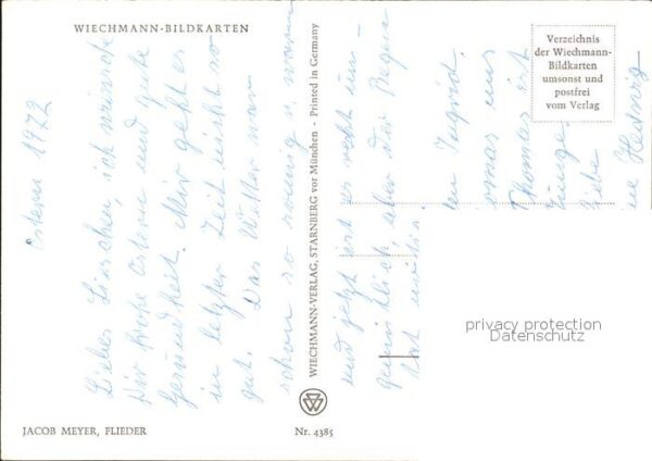 Verlag Wiechmann Nr. 4385 Jacob Meyer Flieder – Bild 2