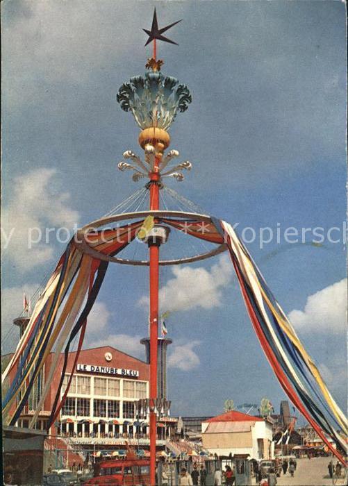 Exposition Universelle Bruxelles 1958 Mat de la Porte des Attractions