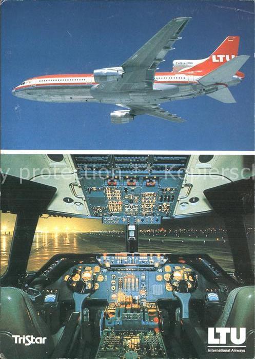 Flugzeuge Zivil LTU TriStar L-1011-500 Cockpit