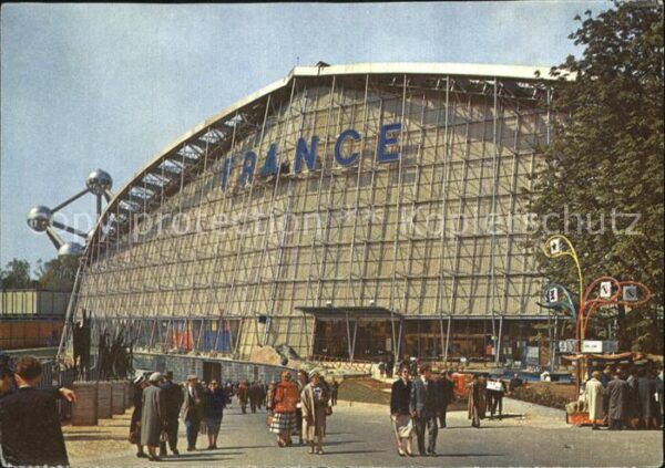 Exposition Universelle Bruxelles 1958 Pavillon de la France