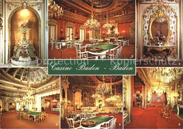 Casino Spielbank Baden-Baden Roter Saal Wintergarten Flo