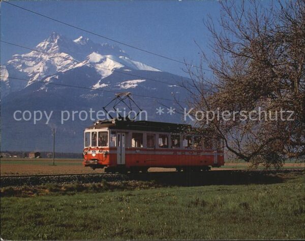 Eisenbahn Train Aigle-Ollon-Monthey-Champery Dent