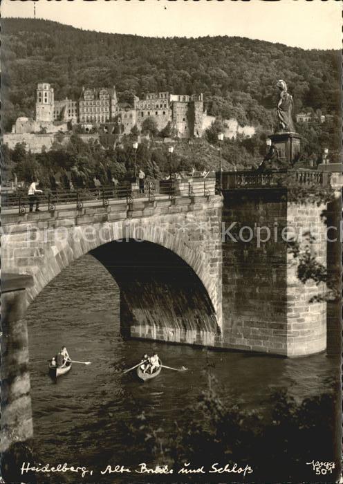 Foto Popp Nr. 501 Heidelberg Alte Brücke Schloss