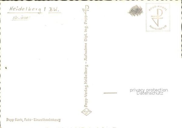 Foto Popp Nr. 501 Heidelberg Alte Brücke Schloss – Bild 2