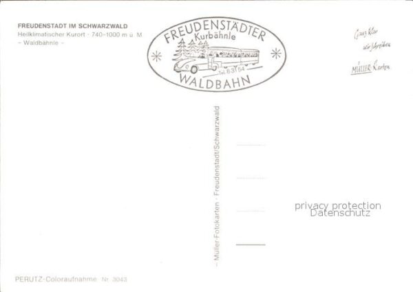 Eisenbahn Waldbähnle Freudenstadt Schwarzwald – Bild 2