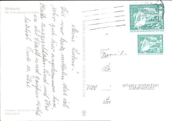 Faehre Ferry Bac Traghetto-- MS Fritz Heckert Hafen Stralsund – Bild 2