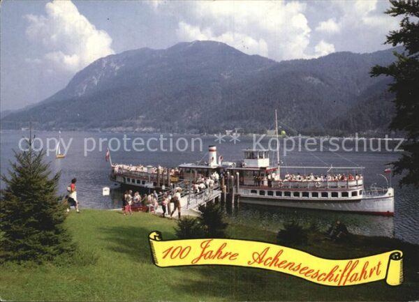 Dampfer Seitenrad Achensee 100 Jahre Achenseeschifffahrt