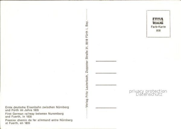 Lokomotive Erste Deutsche Eisenbahn Nürnberg Fürth – Bild 2