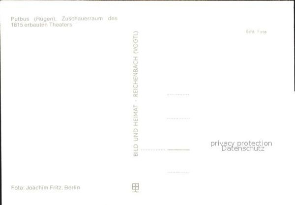 Theater Putbus Rügen Zuschauerraum – Bild 2