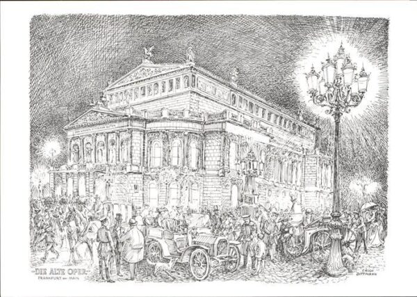 Kuenstlerkarte Erich Dittmann Alte Oper Frankfurt am M