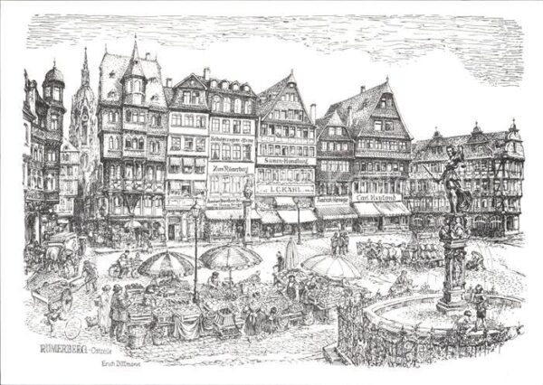 Kuenstlerkarte Erich Dittmann Römersberg Ostzeile