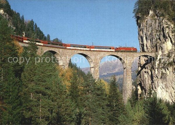 Eisenbahn Glacier-Express B Landwasserviadukt