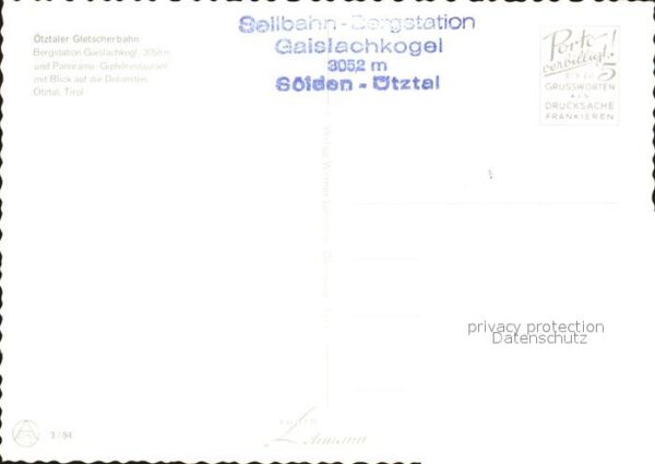 Seilbahn Ötztaler Gletscherbahn Bergstation Gais – Bild 2