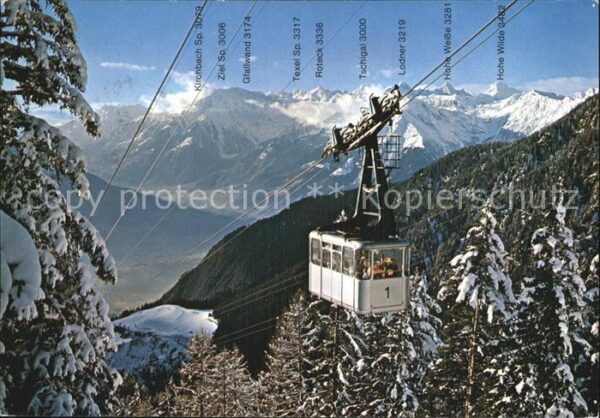 Seilbahn Iflinger Meran Merano Funivia Ivigna