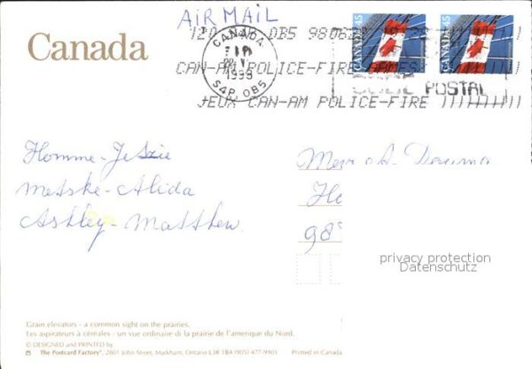 Eisenbahn Getreideheber Grain elevator Canada – Bild 2