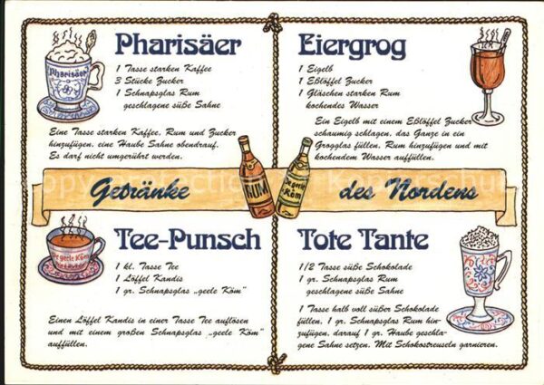 Getraenke Norden Pharisäer Eiergrog Tee-Punsch To