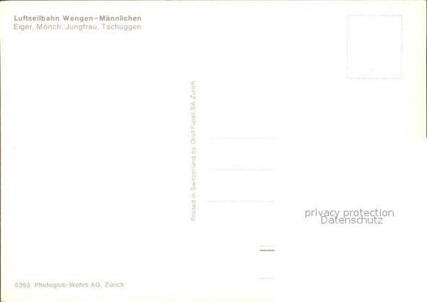 Seilbahn Wengen-Männlichen Tschuggen Eiger Mönch – Bild 2