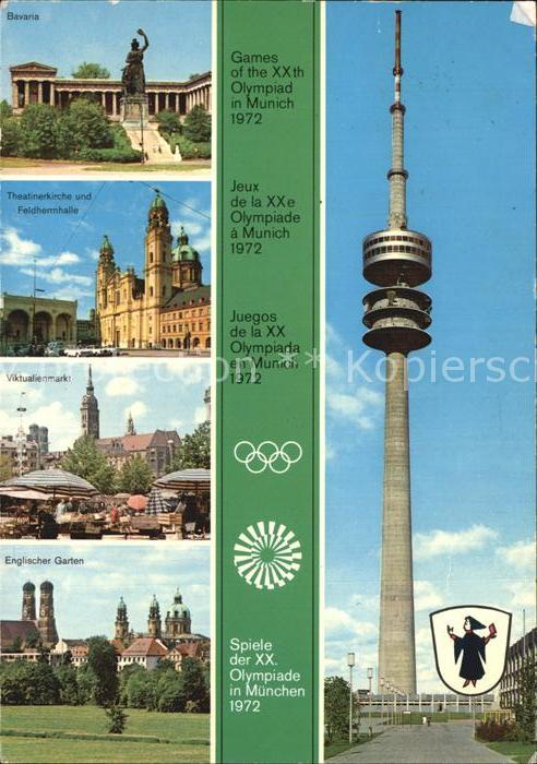 Fernsehturm Funkturm Olympiaturm München XX. Olympiade Viktu