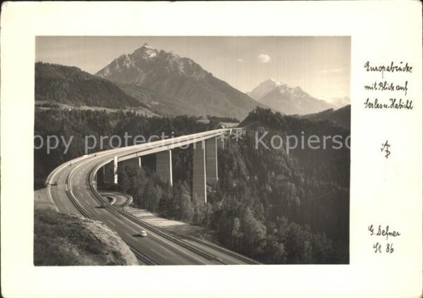 Bruecken Bridges Ponts Europabrücke Serles Habicht