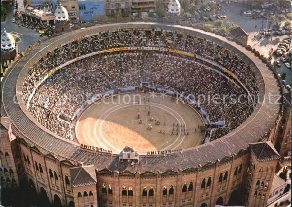Stierkampf Corrida de Toros Fliegeraufnahme