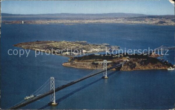 San Francisco California Treasure Island Fliegeraufnahme