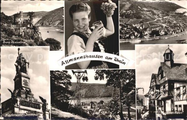 Assmannshausen Burg Rheinstein Altes Haus Niederwald-D
