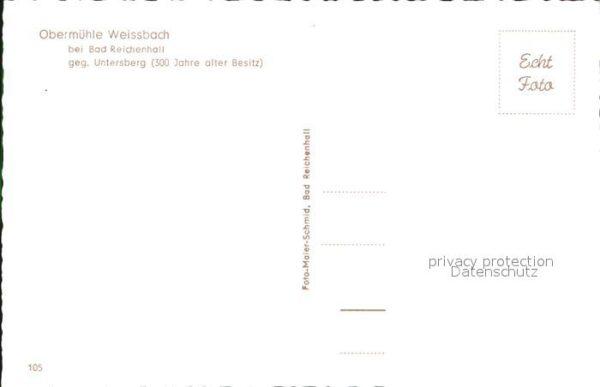Bad Reichenhall Obermühle Weissbach Untersberg – Bild 2