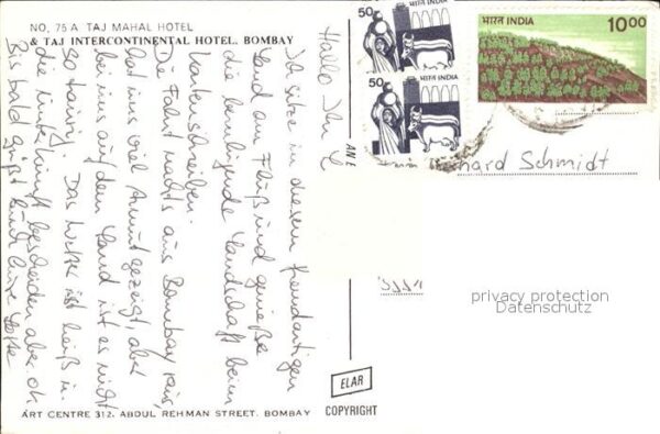 Bombay Mumbai Taj Mahal Hotel Boot – Bild 2
