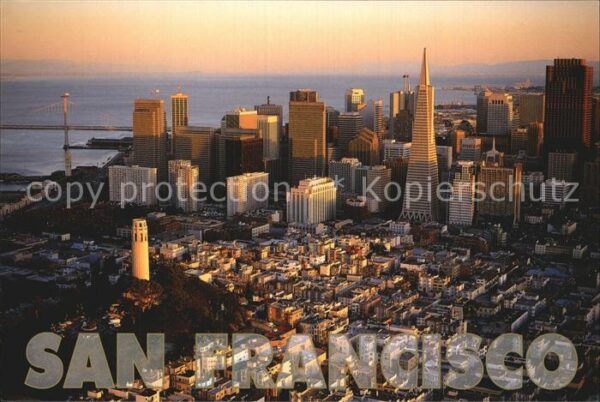 San Francisco California Fliegeraufnahme Coit Tower