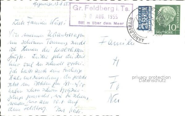 Grosser Feldberg Taunus Fernmeldeanlagen Fliegeraufnahme – Bild 2