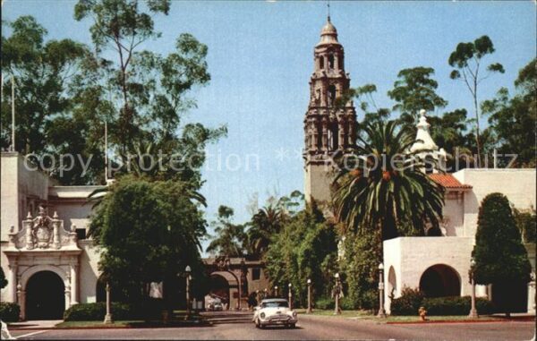 San Diego California California Tower fro Plaza de Panama Ba