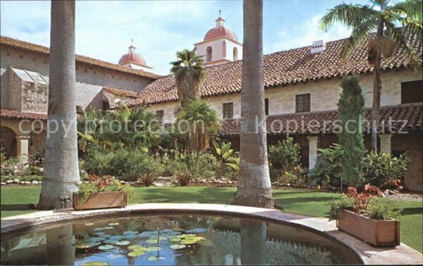 Santa Barbara California Old Mission Santa Barbara Cloister Gard