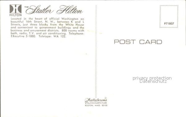 Washington DC The Statler Hilton – Bild 2
