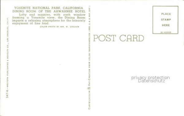 California Pennsylvania Yosemite National Park Dining Room of t – Bild 2