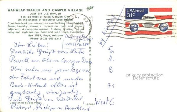Page Arizona Wahweap Trailer and Camper Village Air – Bild 2