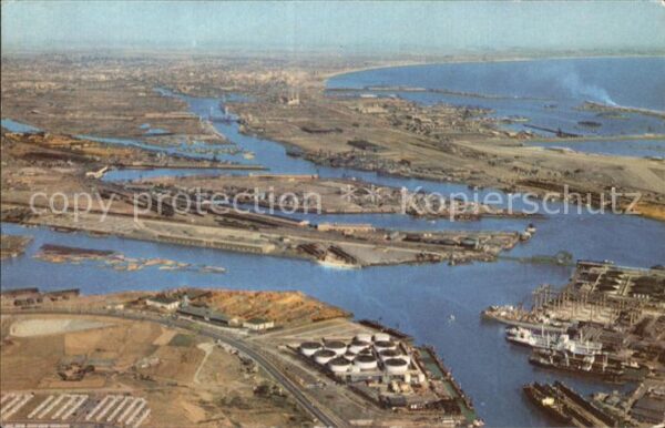Los Angeles California Union Oil Company Long Beach Harbor Air
