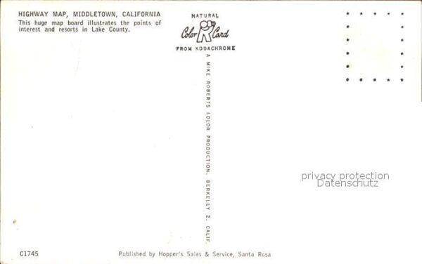 Middletown California Highway Map – Bild 2