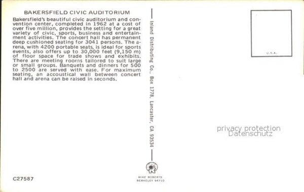 Bakersfield California Civic Auditorium – Bild 2