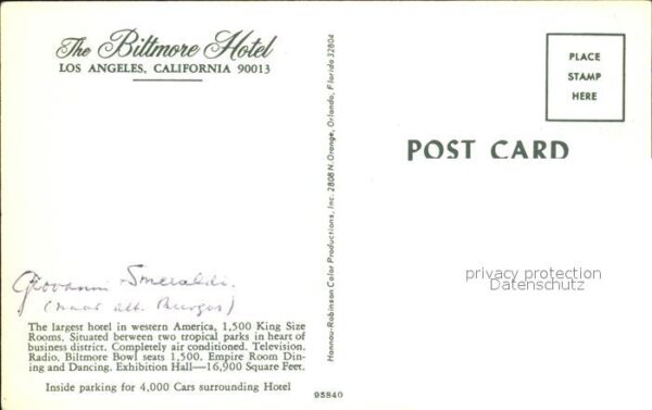 Los Angeles California The Biltmore Hotel – Bild 2