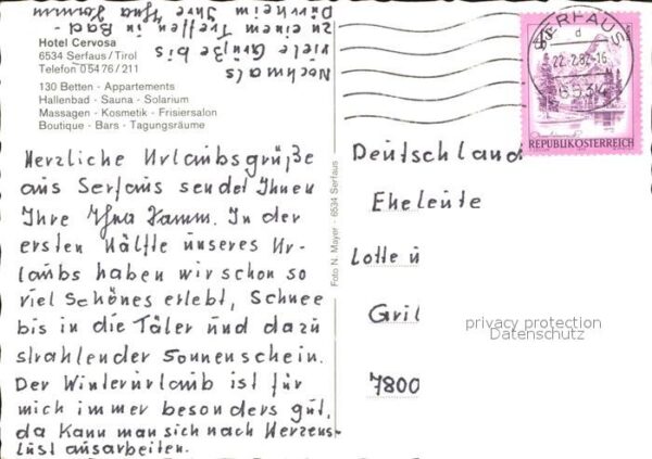 Serfaus Tirol Hotel Cervosa – Bild 2