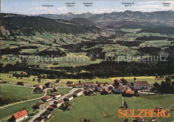 Sulzberg Vorarlberg Fliegeraufnahme