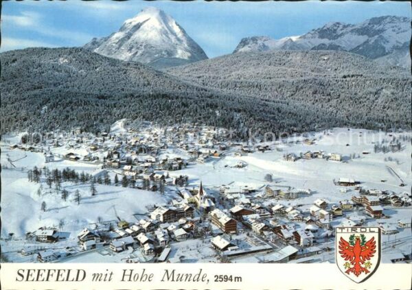 Seefeld Tirol mit Hohe Munde Fliegeraufnahme