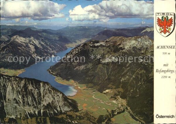 Achensee mit Rofangebirge Fliegeraufnahme