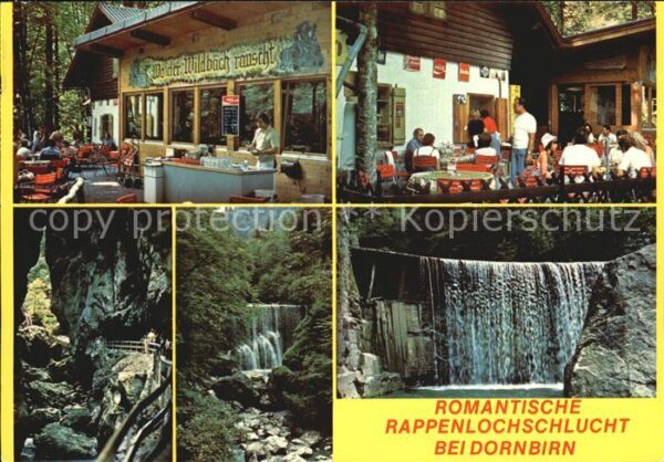 Dornbirn Vorarlberg Jausenstation Rappenlochschlucht Terras